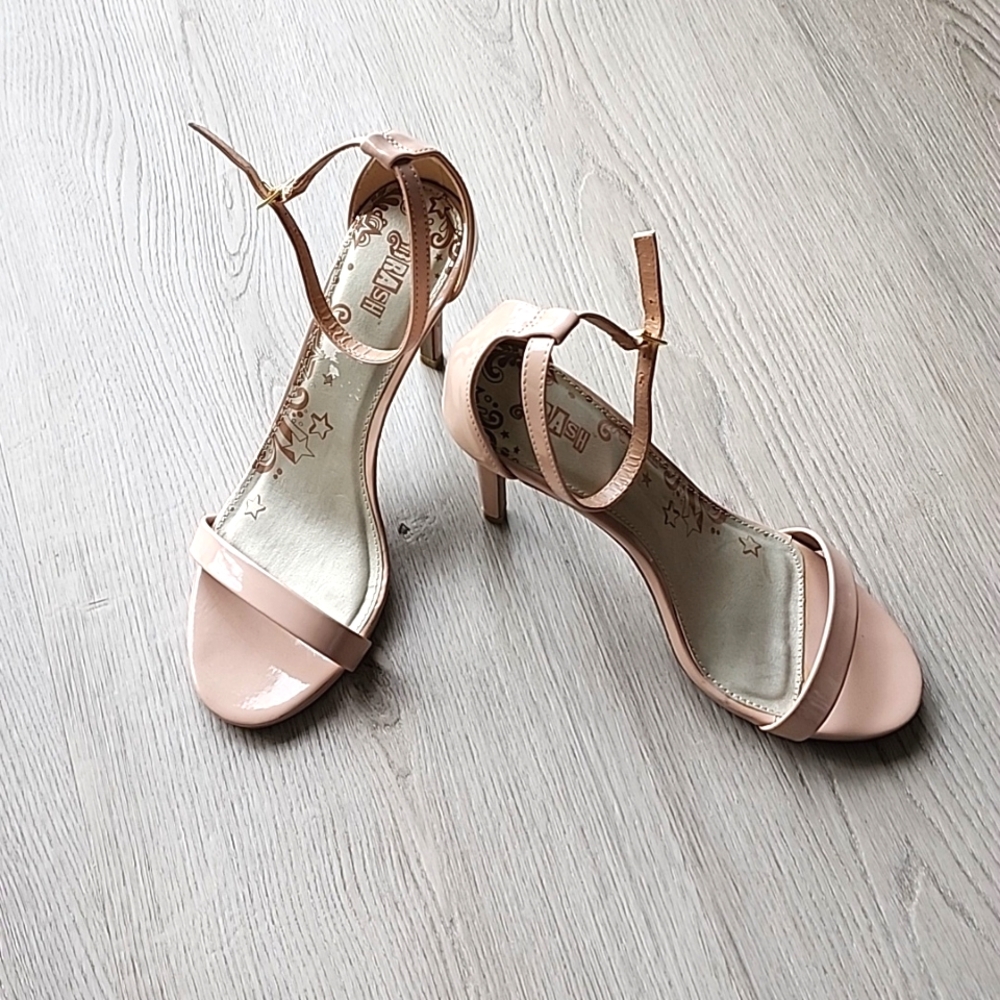BRASH LEATHER STRAPPY HEELS